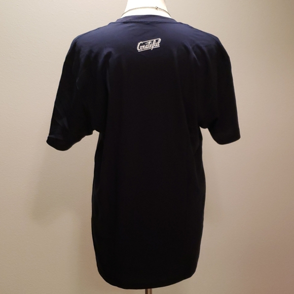 MENS LARGE BLUE GRATEFUL COTTON TEE - Picture 4 of 6